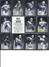 2022-23 Topps Winnipeg Jets NHL Chrome Sticker Complete Team Set (12)