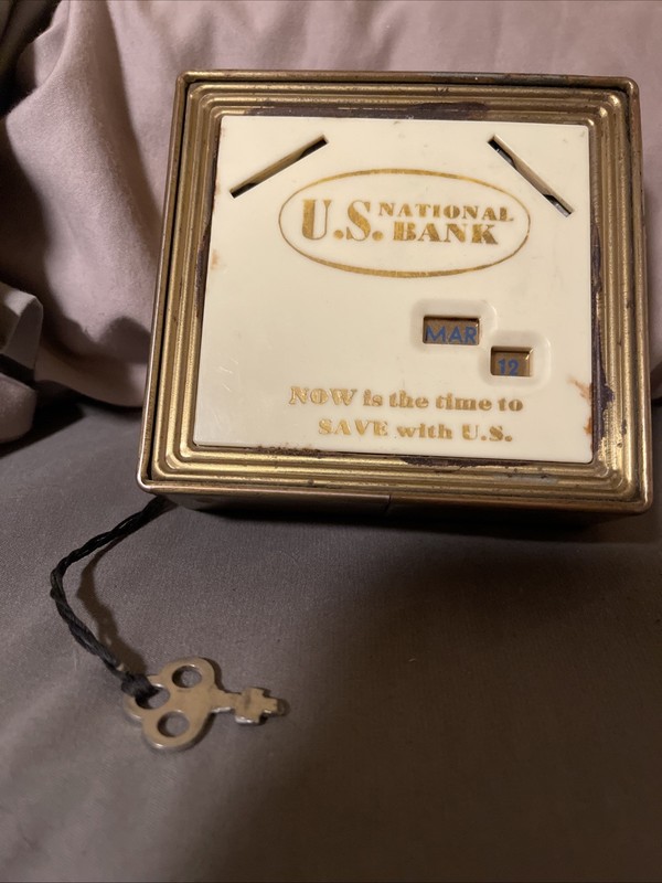 Late 1940 To Early 1960 Promotional Calendar Bank U.S. National Bank