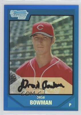 2007 Draft Chrome Picks Blue Refractor 27/199 Drew Bowman #BDPP38 0a7