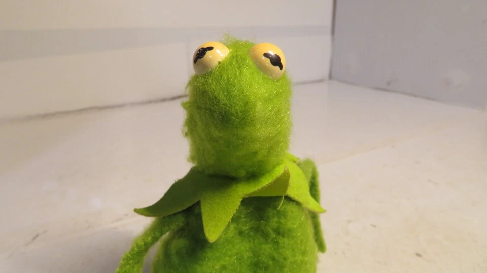 Peluche vintage 1979 Jim Henson Muppet Beanbag SAD Kermit the Frog Fisher Price #3 Foto 4 de 4