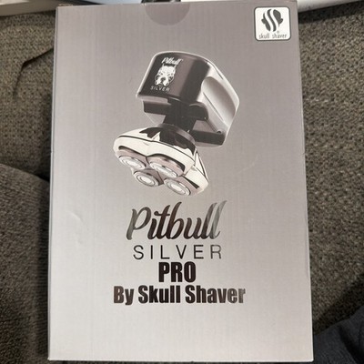 Pitbull Silver PRO Head & Face Shaver |USB charging cable included Skull Shaver