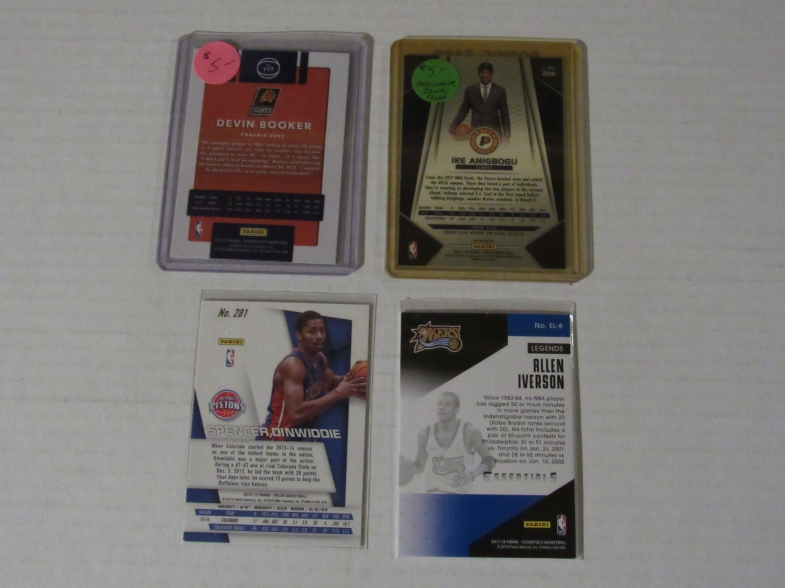 Basketball Cards  Lot of 26   Some Auto  Game Used.  All Pictured view 2
