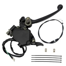 7/8" 22mm Thumb Throttle Cable with Dual Brake Lever Assembly for 50cc 90cc 