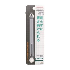 Sun-Star metacil Light Knock Metal Pencil Gray, Erasable, No Sharpening