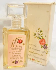 Vintage Avon Cologne Perfume SCENTIMENTS ~ SWEET HONESTY Cologne 2 fl oz NOS Box