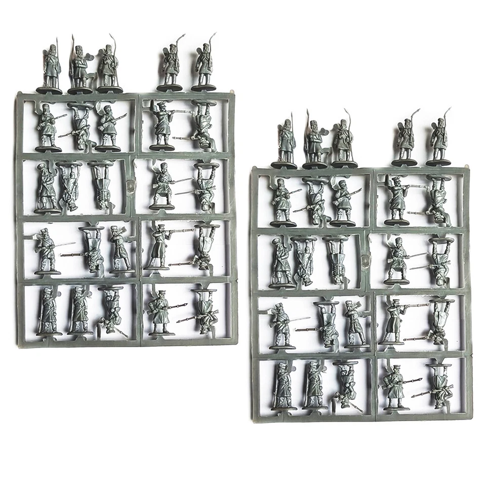 2PCS 1:72 Scale HaT Industries #8099 Russian Militia Army Soldier Miniatures Toy - Image 2 of 4