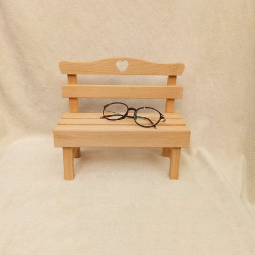 Miniature Park Bench Wooden Miniature Chair Furniture Miniature Wooden Craft - Picture 3 of 12