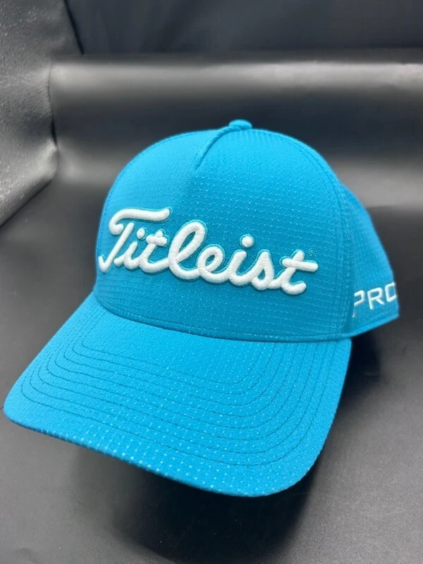 Gorra de golf Titleist Tour Stretch Tech FJ ProV1 arrecife azul blanco L/XL gorra ajustada Foto 2 de 4