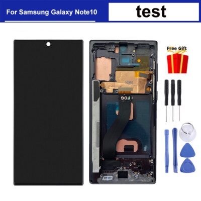 For Samsung Galaxy Note 10 OLED Display LCD Touchscreen Digitizer Ersatz +Rahmen