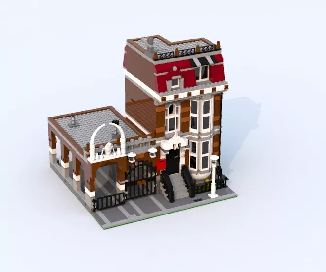 Lego Modular apartment building / / building instruction!PDF LXF | eBay