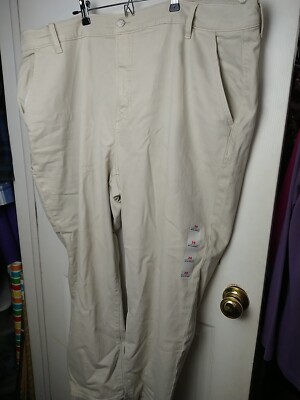 Old Navy Women's woman 26 jeans Cream Sky High Straight Secret Pocket Cargo 