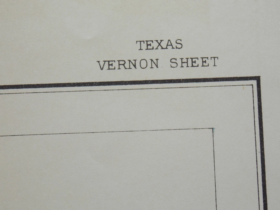 Mapa de suelos Vernon Texas Fargo Tolbert Doans 1902 río rojo aprox 22 X 25 #10246 Foto 2 de 4