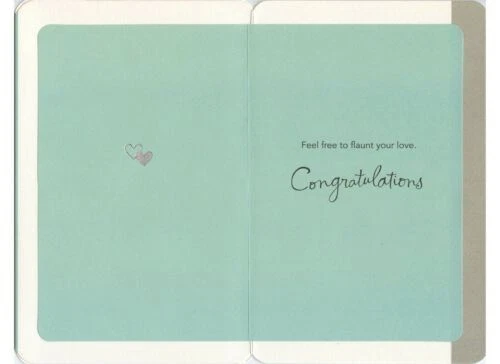 Tarjeta de boda American Greetings: siéntete libre de hacer alarde de tu amor--¡Felicidades! Foto 2 de 2