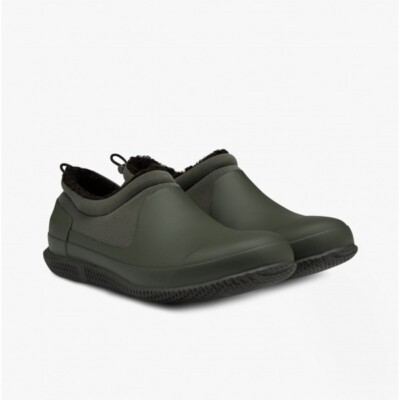 HUNTER MENS RUBBER SHERPA SHOES OLIVE SIZE (US