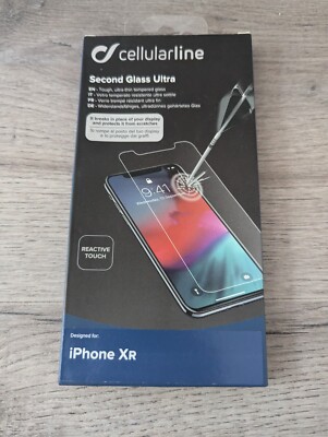 Cellularline Second Glass Ultra iPhone XR Display Schutz Glas Neu