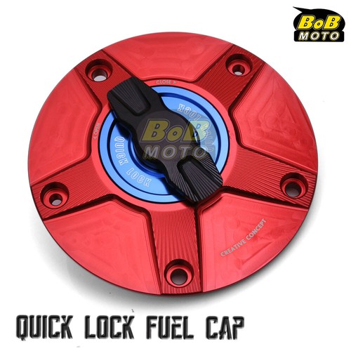 CNC FCR Keyless Fuel Tank Gas Cap For Suzuki V-Strom 650 1000 SV650/S SV1000 - Picture 16 of 27