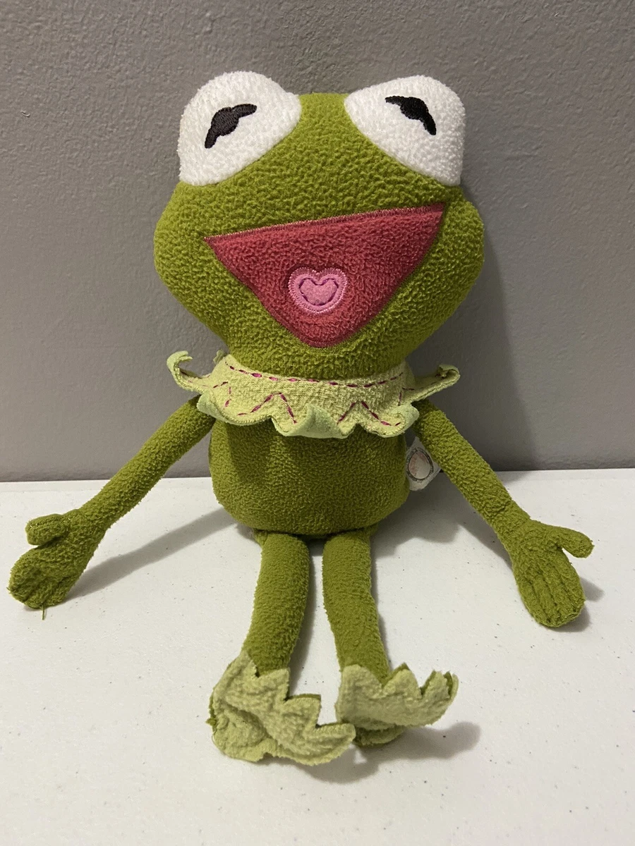 Disney Store Kermit the Frog Plush Stuffed Animal 13 2010 Muppets Sesame  Street