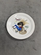 VINTAGE RIDGWAY STAFFORDSHIR ENGLAND NURSERY RHYME CHILD'S PLATE 7"