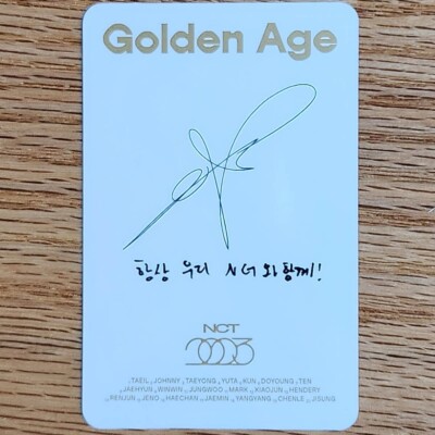 Renjun Official Photocard NCT 4th Album Golden Age Collecting