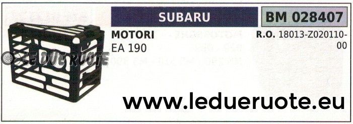 18013Z02011000 Riparo Marmitta Subaru EA190 | Protezione Originale