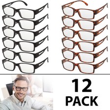 Reading Glasses Mens Womens Readers 12 Pack Bulk Eyeglasses New Wholesale Style