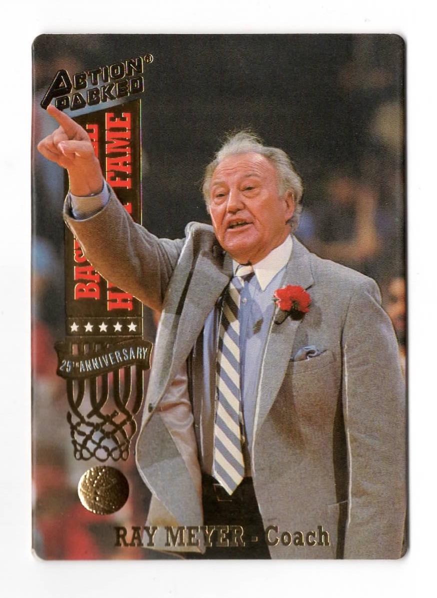 1993 Action Packed Hall of Fame Ray Meyer DePaul Blue Demons #54 Excellent
