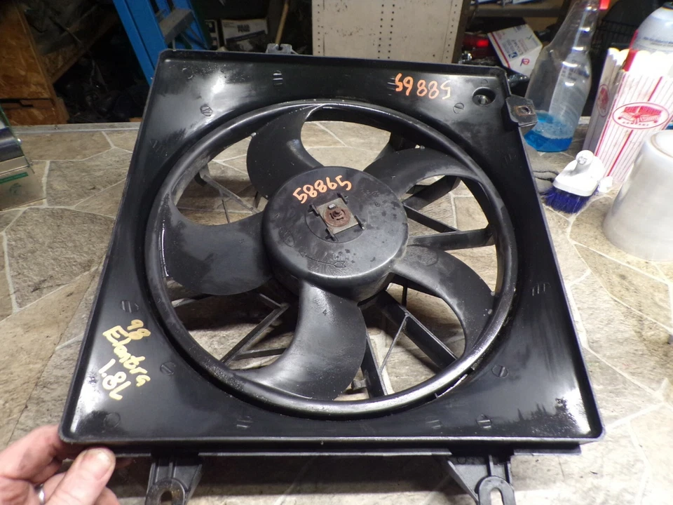 1996-2000 HYUNDAI ELANTRA 97-01 TIBURON VENTILADOR DE REFRIGERAÇÃO ELETRÔNICO MOTOR CONDENSADOR - Imagem 4 de 4