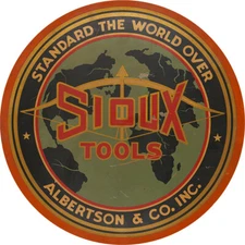 SIOUX TOOLS ADVERTISING METAL SIGN
