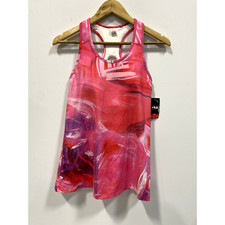 Fila Sport Tank XS Rosa Gimnasio Sujetador Acolchado Integrado Absorbente Elástico Ajustado Atlético