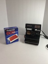 Polaroid Sun 660 Autofocus 600 Instant Vintage Film Camera Untested Neck Strap