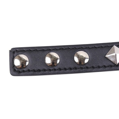 Gothic Heart Choker Sexy Belt Collar PU Leather Necklace Collar Punk Rock Studs - Picture 2 of 7