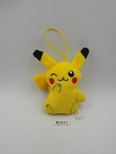 Pikachu B1211 Pokemon Banpresto 2016 Strap Mascot 4" Plush Toy Doll Japan