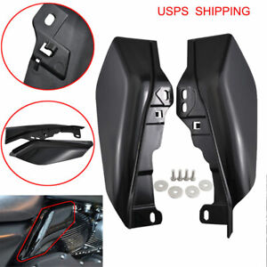 Mid Frame Air Deflector Heat Shield Fit For Harley Street Glide 17-19 Black ABS