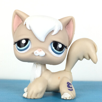 Authentic Littlest Pet Shop #1047 Long Hair Angora Cat Original