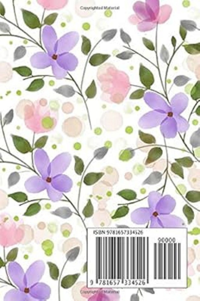Small Floral Address Book with Tabs for Women - Perfect Size for Purse or Pocket