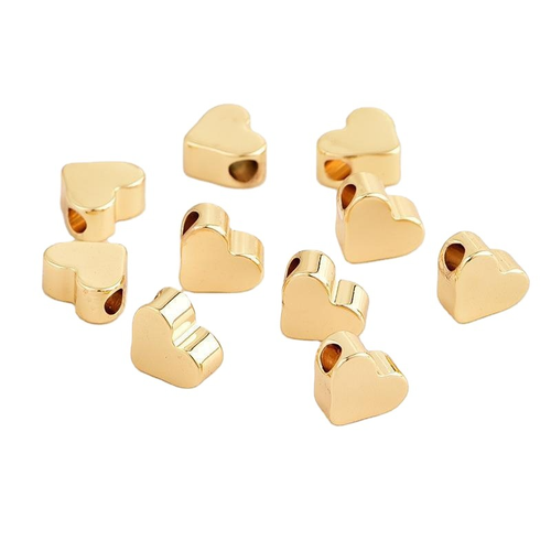 Small Hearts Spacer Beads Charms Jewellery Making DIY Bracelets Necklaces 75 pcs - Picture 7 of 20