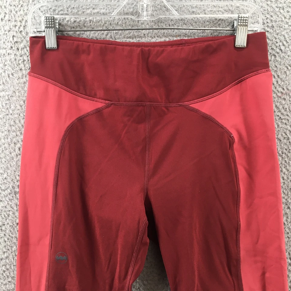 Leggings Janji Capri Feminina G (real 29x23,5) Borgonha Cintura Média Puxar Elástico - Imagem 2 de 4