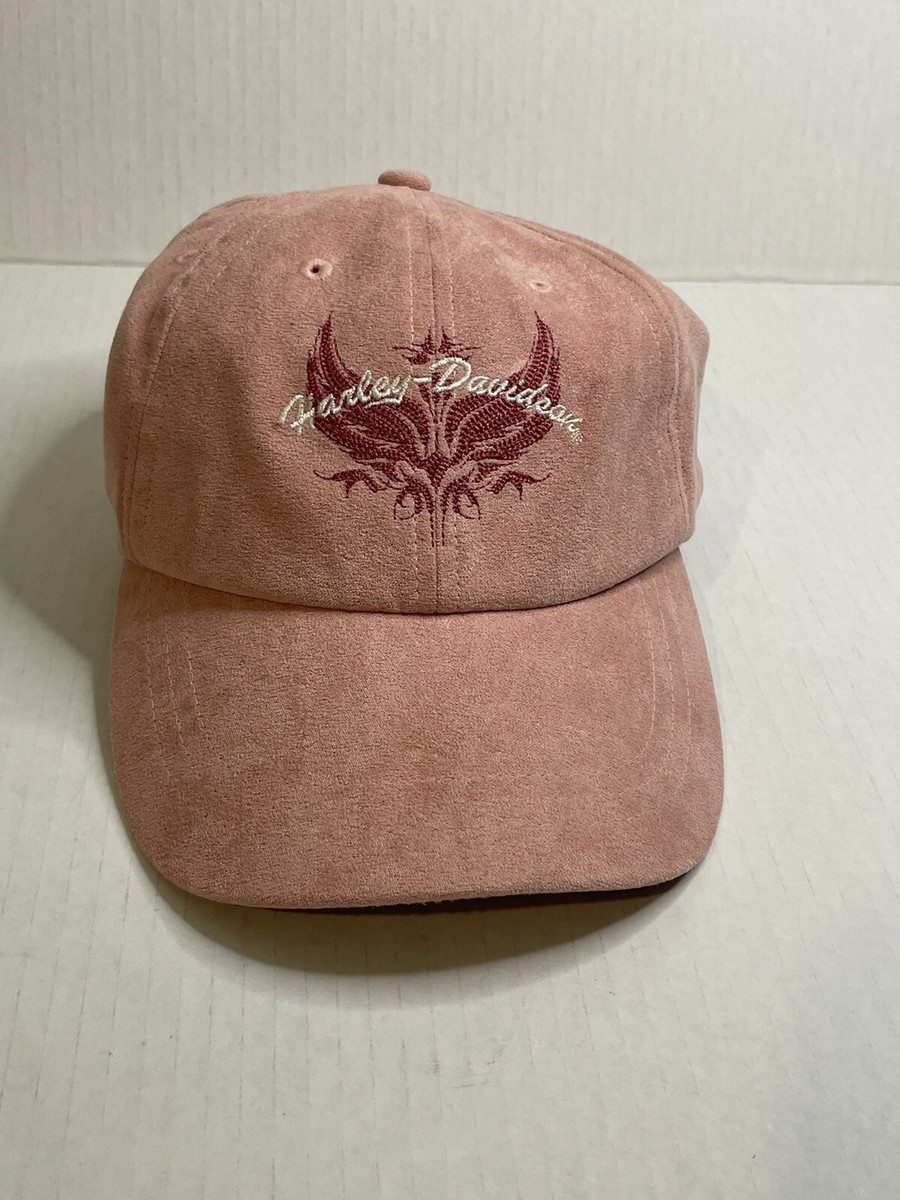 Harley Davidson Heart Wings Hat AdjustableTie Back Ponytail Cap Biker Babe Harley Davidson Motorcycles Hat Cap Girls Heart Wings Zip  main image 4