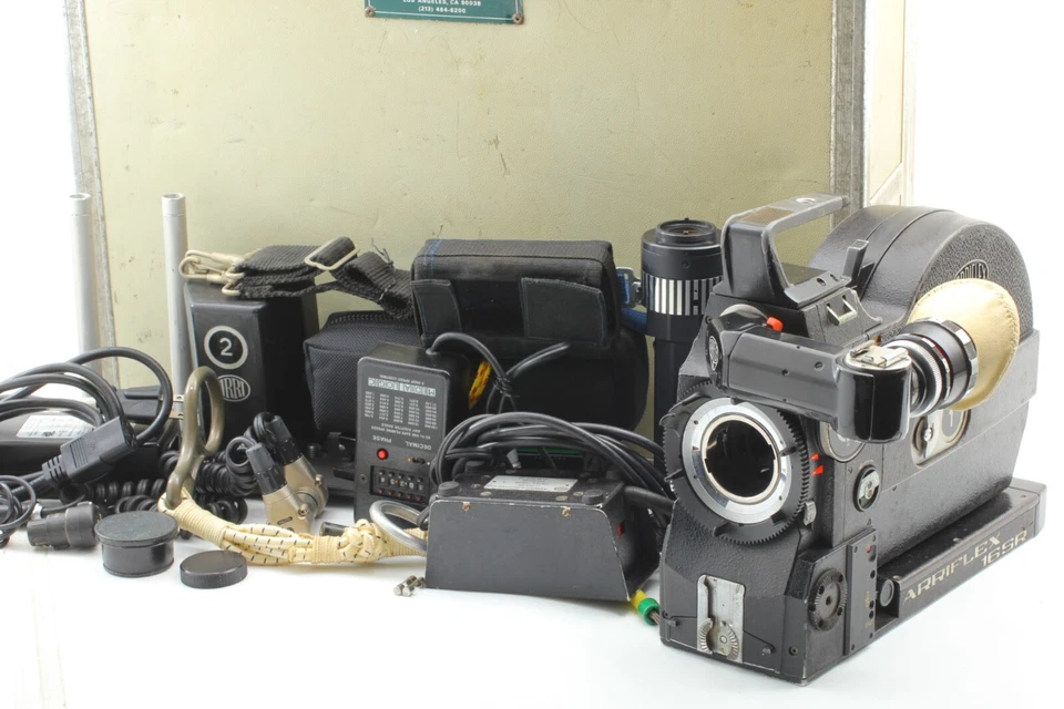 CLA'd 2023/Abr Arri Arriflex 16 SR 16mm cámara de película + batería, cargador etc FUNDA Foto 2 de 4