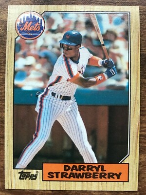 1987 Topps Baseball Card #460 Darryl Strawberry New York Mets Mint
