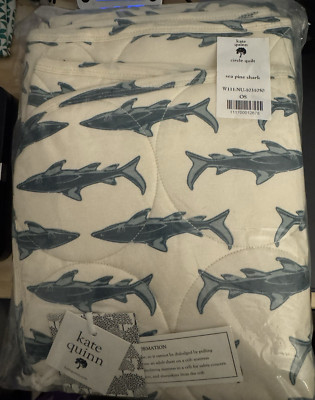 Kate Quinn Circle Quilt Sea Pine Shark NEW with tags
