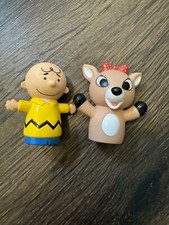 Charlie Brown And Rudolph Finger Puppets