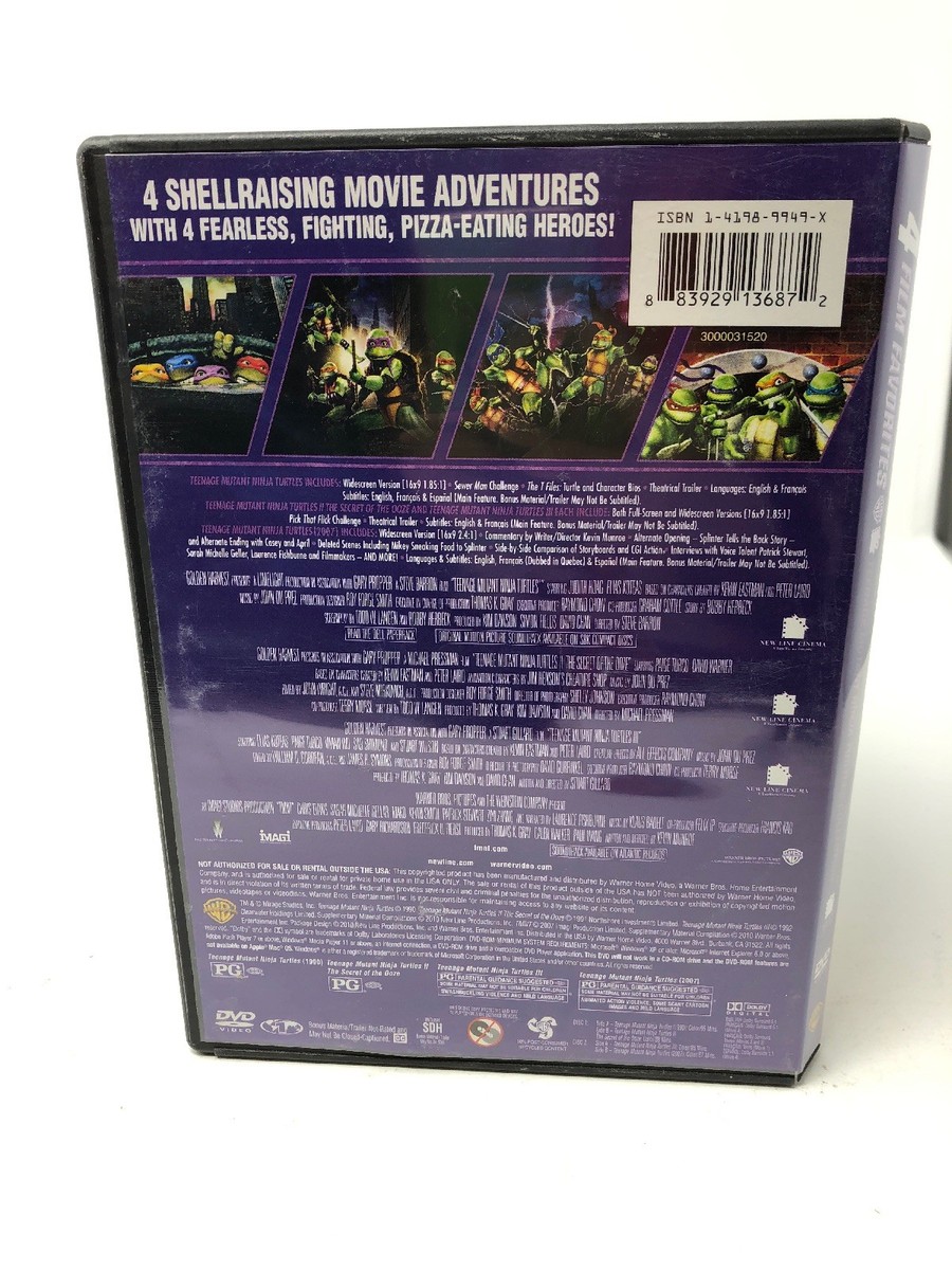 Teenage Mutant Ninja Turtles: Four Film DVD 883929136872| eBay