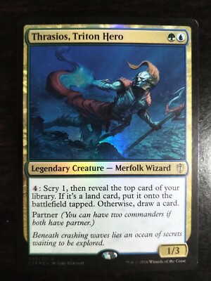 MTG　foil英語　signed サインド　トリトンの英雄、トラシオス MTGfoil英語signed サインドトリトンの英雄、トラシオス