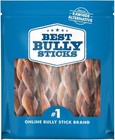 Braided 4-5" Bully Sticks Dog Treats, Dog Food