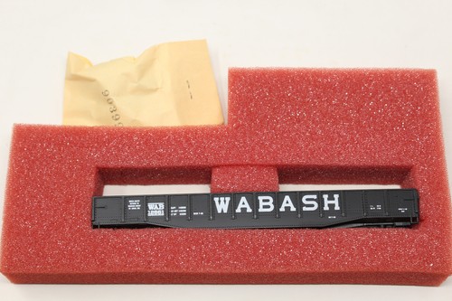 HO Con-Cor 50' Mill Gondola Wabash WAB 12861 Black Kit - Picture 2 of 7