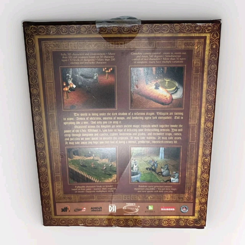 Sealed IOB 1998 Dark Stone PC Game, 1999 #1 RPG Action Role Playing Game Fantasy - Image 3 of 4