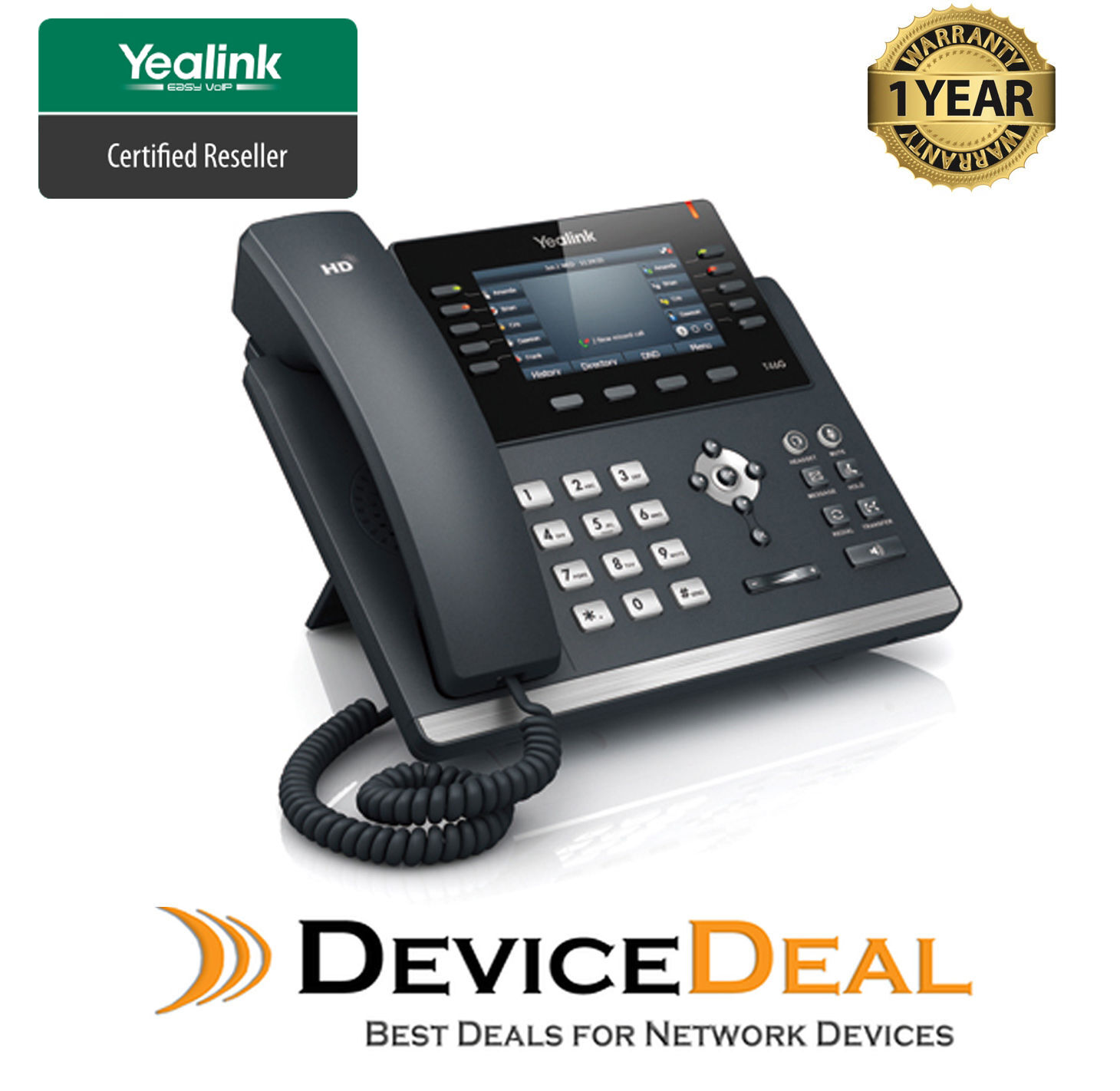 Yealink Sip T46g 6 Line Ultra Elegant Gigabit Ip Phone Au Warranty Qty Stock For Sale Online