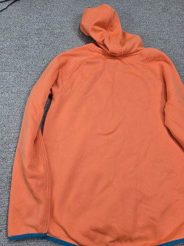 Under Armour Girls Sweatshirt Large XL 12 14 Logo Hooded Pullover Mesh Blue - Picture 8 of 10