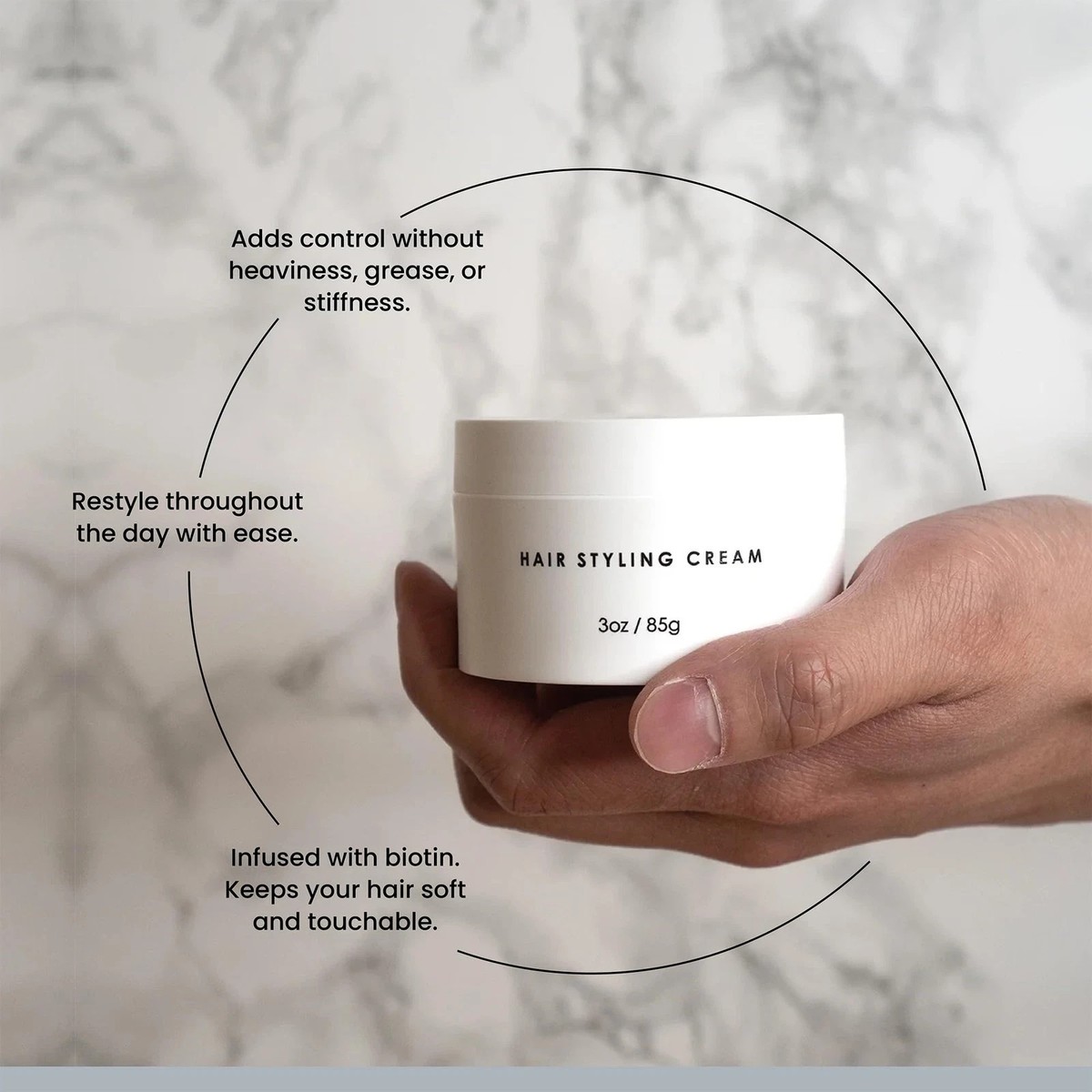 Forte Series Hair Styling Cream 3 oz Medium Hold Light Cream